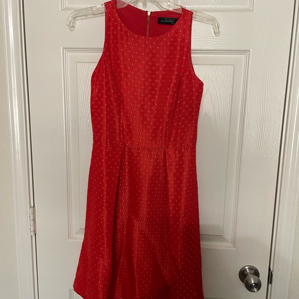 The Limited Red Sleeveless Dress